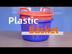 Supermarket Tumpukan Plastik Mesh Storage Basket Untuk Panen Buah Crate Barrel 42CM