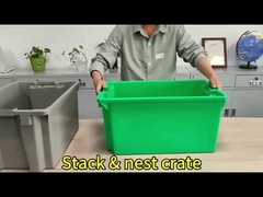 Bebas Plastik Pindah Kotak Kontainer Kretek Soda Stackable Plastik Kretek 23.6x15.7x11.8 Inch