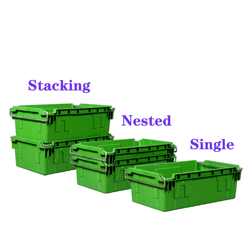 Blog perusahaan terbaru tentang Bagaimana Stack dan Nest Crates yang Berukuran Khusus Merevolusi Logistik Pangan ANZ？