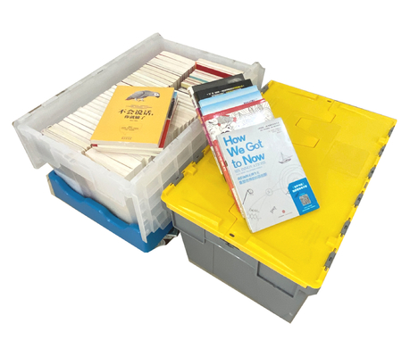 Beli 46L Kotak Pindah Daur Ulang Kotak Tumpuk untuk kebutuhan penyimpanan gudang pembuatan online