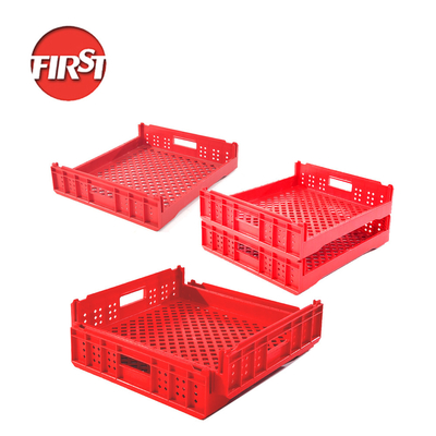 Beli Storage Tray roti Plastik stackable Mesh Turnover Crates dengan logo percetakan sutra pembuatan online