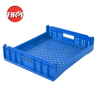 Beli Percetakan Sutra FIRST Plastik yang dapat ditumpuk bak roti 550*480*130mm untuk Buah Sayuran Tote pembuatan online