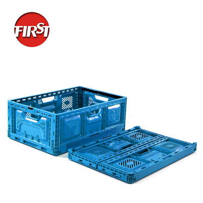Beli 600*400*220mm Biru tahan lama lempengan gudang pertanian Plastik lempengan peti untuk pengiriman pembuatan online