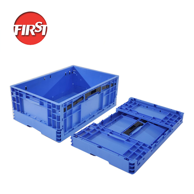 Beli Ukuran internal 565*365*215mm PP Industri Stackable Foldable Plastic Box Storage Cage pembuatan online