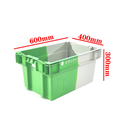 Beli Dua Warna Perputaran Nesting Crates Storage Box Container Stackable Logistics pembuatan online