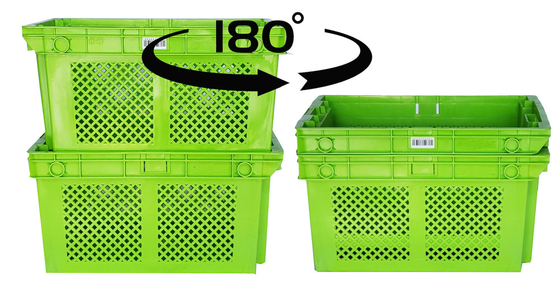 Beli Heavy Duty Stack Nestable Plastic Crate Ventilated Storage Supermarket Logistik pembuatan online