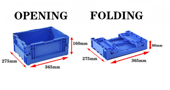 Beli Plastic Foldable Crate Stackable Plastic Moving Crates Logistics Transport Warehouse Plastic Container pembuatan online