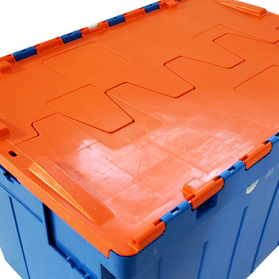 Beli PP 70 liter Heavy Duty Stackable Plastic Nesting Box Dengan Tutup Menghemat Ruang pembuatan online