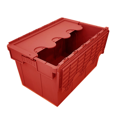 Beli Heavy Duty Daur Ulang Plastik Kandang Dengan Hinged Ditempel Tutup Alat Moving Box 600x400x350mm pembuatan online
