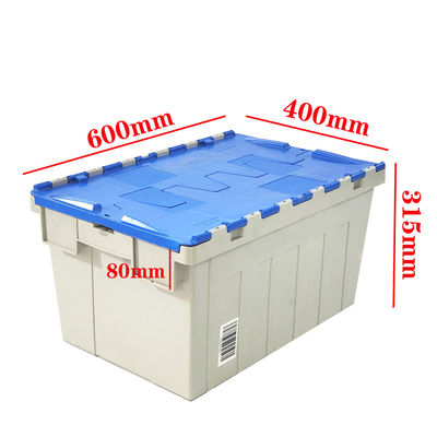 Beli Heavy Duty Plastic Moving Cage Dengan Tutup PP yang Dapat Digunakan Kembali Kastil Plastik yang Dapat Digunakan 600*400*315mm pembuatan online