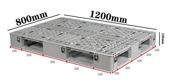 Beli Palet Plastik Standar Euro Tugas Berat (1200x800x135mm) Untuk Logistik Gudang pembuatan online