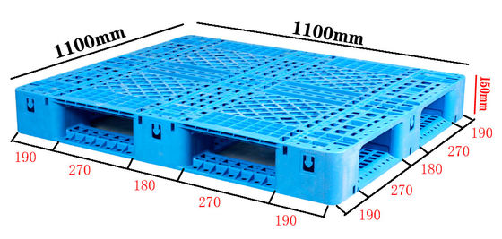 membeli 1100×1100 Produsen Pallet Plastik Palet HDPE Tugas Berat Kustomisasi OEM pembuatan online
