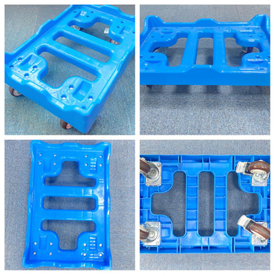 Beli Gudang Industri Plastik Dolly Cart 50kg Beban Kompatibel Dengan Kotak Plastik pembuatan online