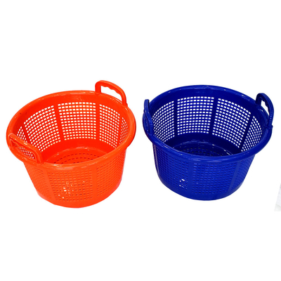 Supermarket Tumpukan Plastik Mesh Storage Basket Untuk Panen Buah Crate Barrel 42CM