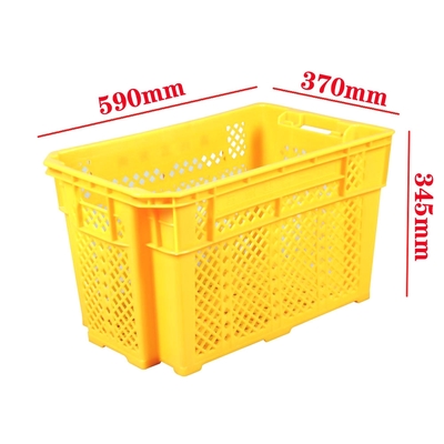 Kotak penyimpanan plastik yang dapat ditumpuk 590x370x345mm