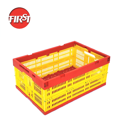 Supermarket Pertanian Keranjang Plastik Lipat Kandang Penyimpanan Buah dan Telur