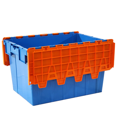 600x400x365mm Plastik Logistik Container Storage Tote Box Storage Crate Lipat