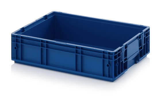 600x400mm VDA Plastik Turnover Box KLT Injeksi yang dapat ditumpuk Daur Ulang PP EUR Plastik Container